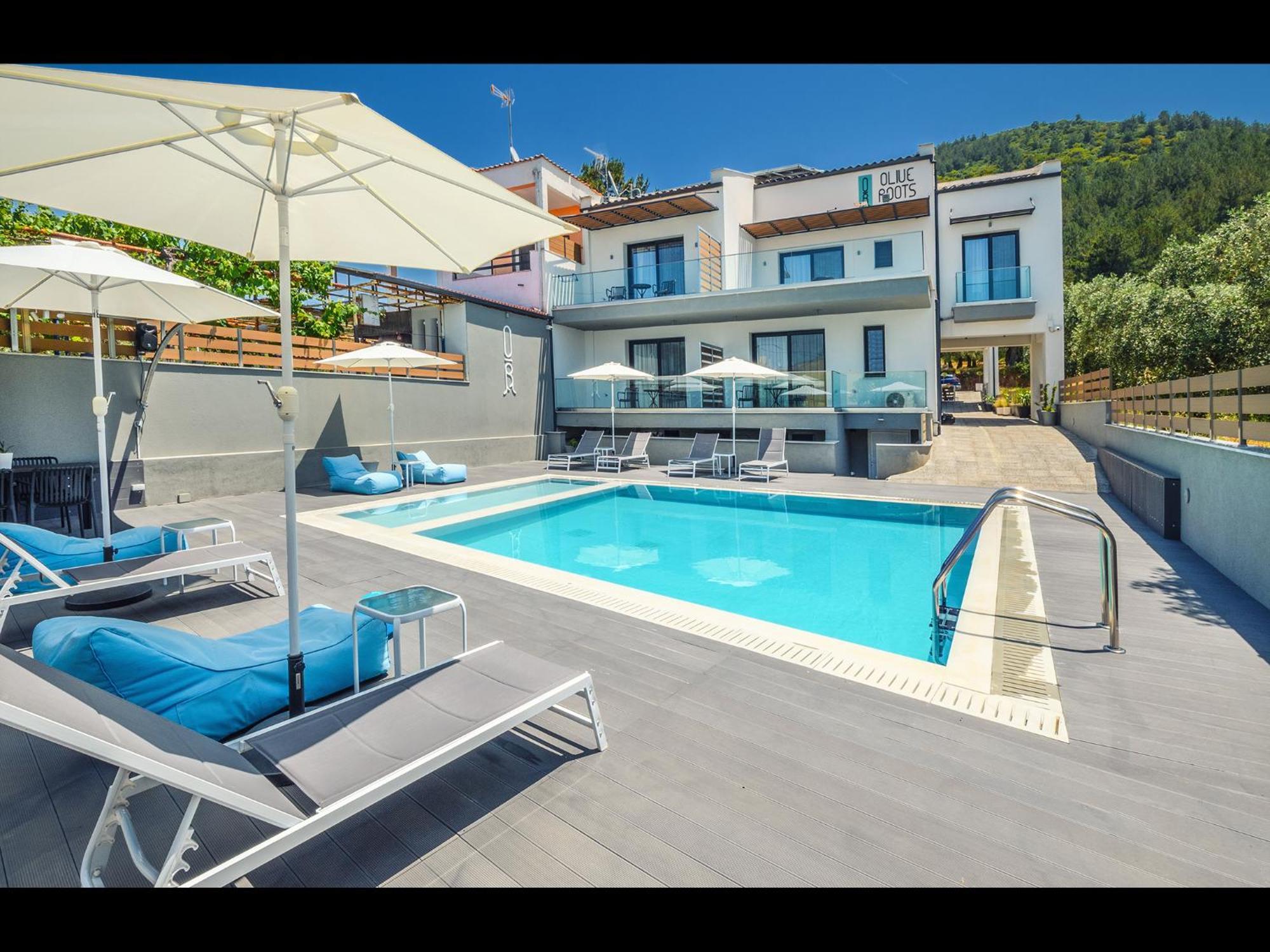 Olive Roots Hotel Skala Rachoni  ภายนอก รูปภาพ
